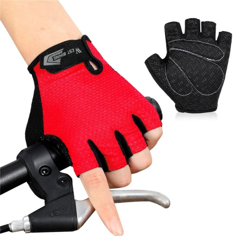 Breathable Half Finger Cycling Gloves Non Slip Grip Lightweight Riding Gloves 8