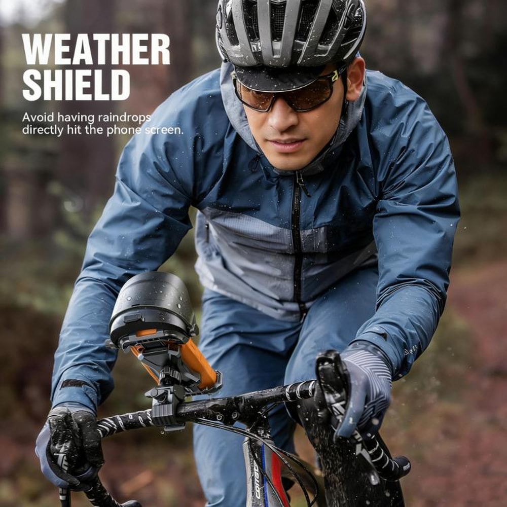 Sunshade Bike Phone Holder Adjustable Cycling Phone Mount For Handlebars 2