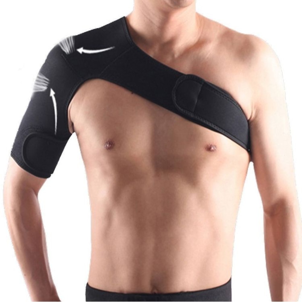 Adjustable Shoulder Support Brace For Pain Relief Sports Compression Stability 5