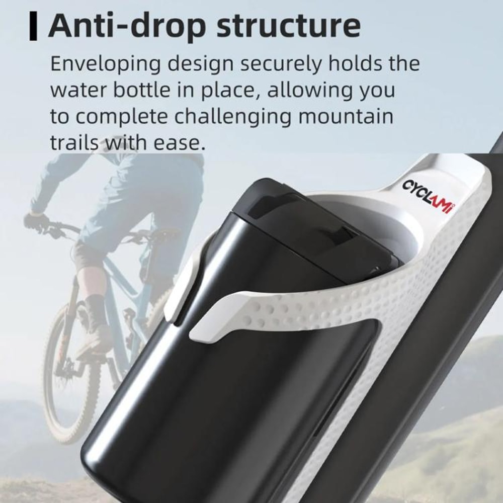 Aerodynamic Bicycle Water Bottle Cage Lightweight Secure Bike Cup Holder 2