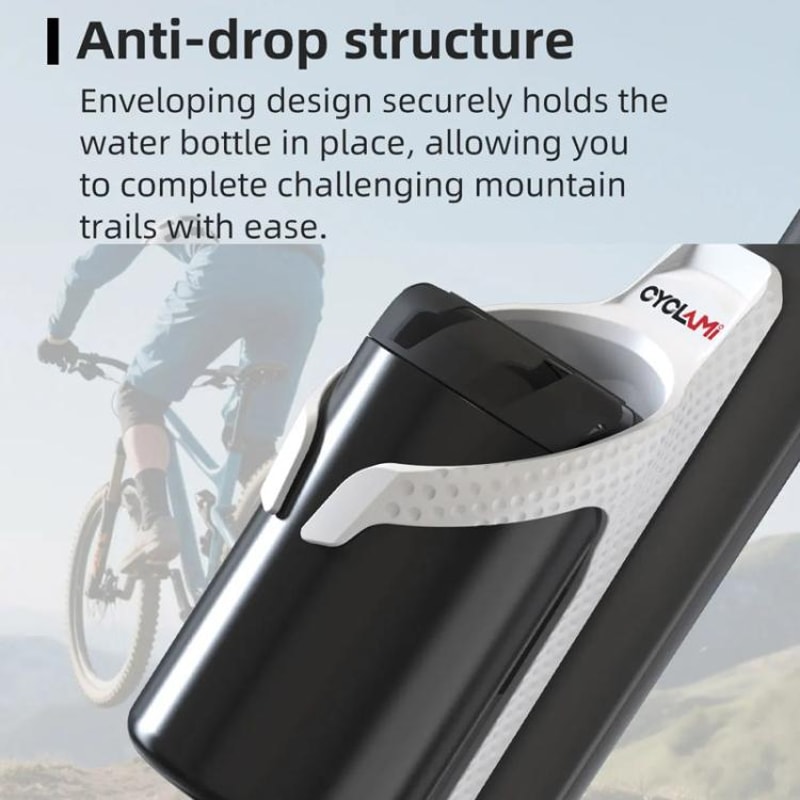 Aerodynamic Bicycle Water Bottle Cage Lightweight Secure Bike Cup Holder 2