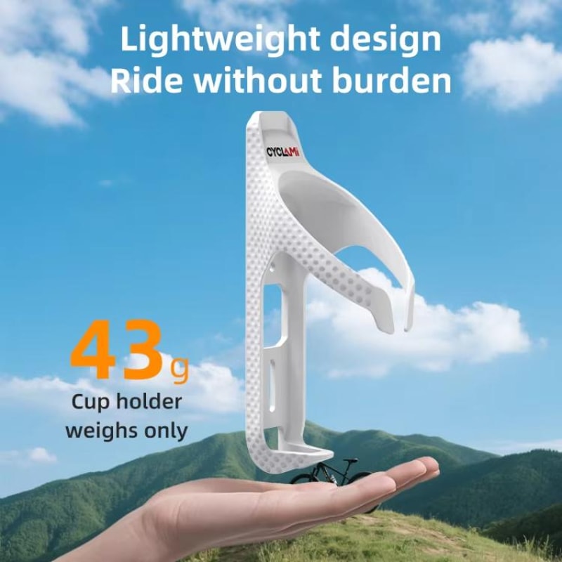 Aerodynamic Bicycle Water Bottle Cage Lightweight Secure Bike Cup Holder 3