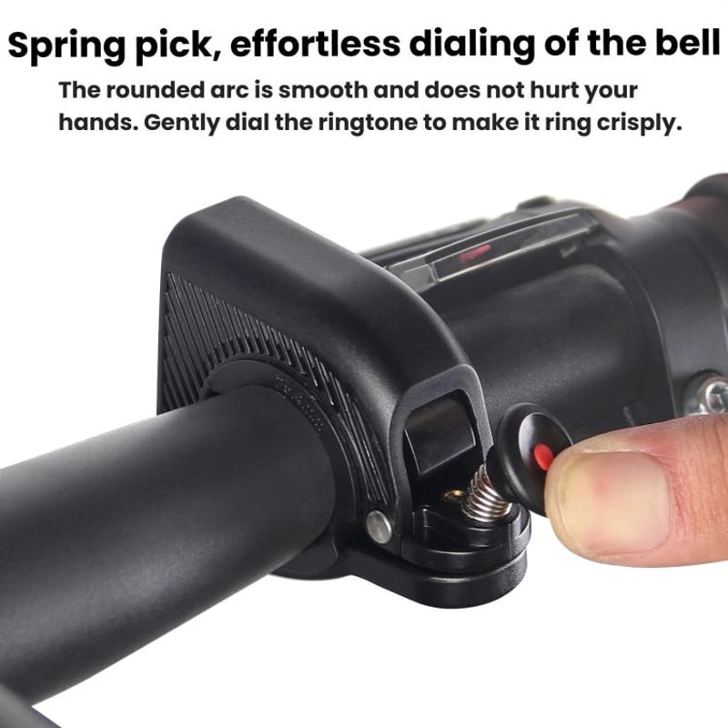 Stealth Bike Bell Hidden Handlebar Ring 90dB Aluminum Bicycle Bell 2