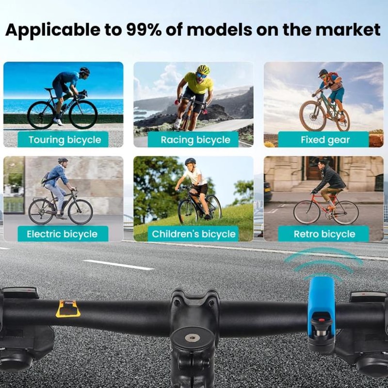 Stealth Bike Bell Hidden Handlebar Ring 90dB Aluminum Bicycle Bell 5