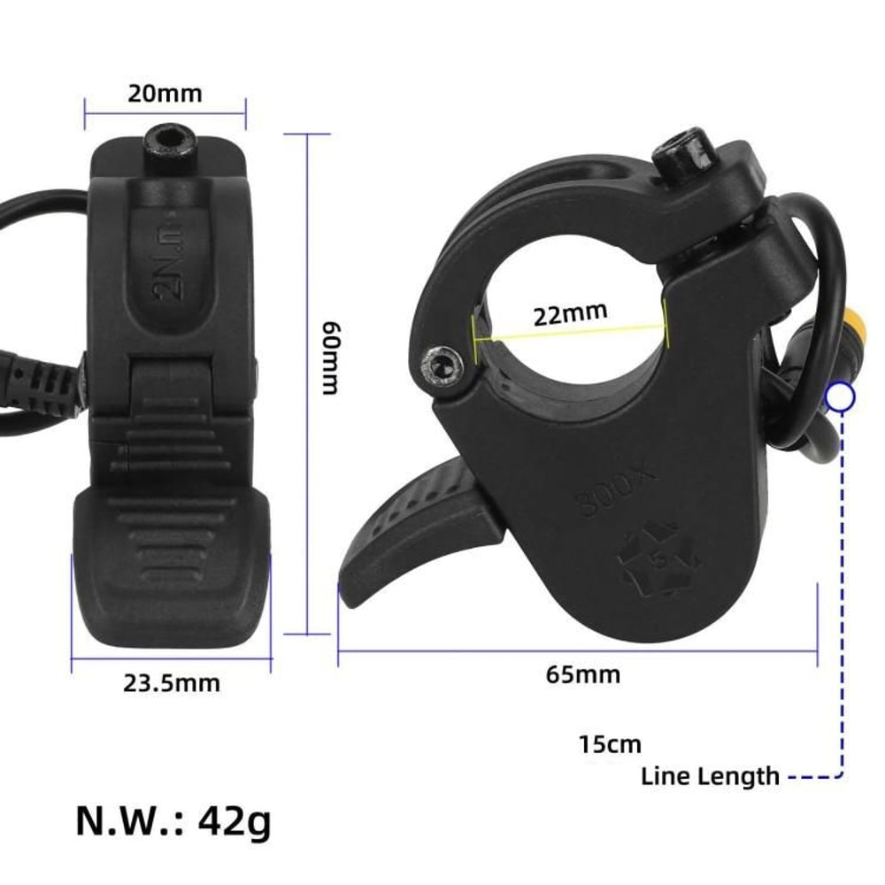Waterproof Thumb Throttle For Kukirin G3 Pro Electric Scooter With 3Pin Connector 4