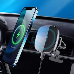 magsafe compatible magnetic car wireless charger stand 15w fast charging