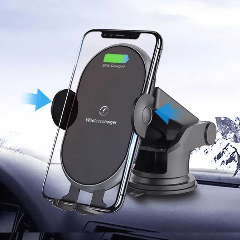 MagSafe Compatible Magnetic Car Wireless Charger Stand 15W Fast Charging 5