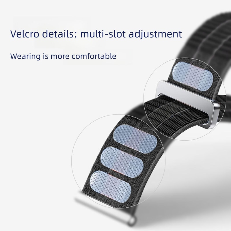 Breathable Nylon Loop Watch Band for Redmi Watch and Xiaomi Band Pro Adjustable Sport Strap