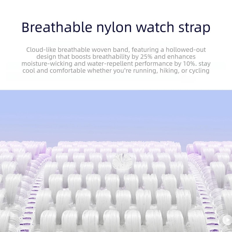 Breathable Nylon Loop Watch Band for Redmi Watch and Xiaomi Band Pro Adjustable Sport Strap