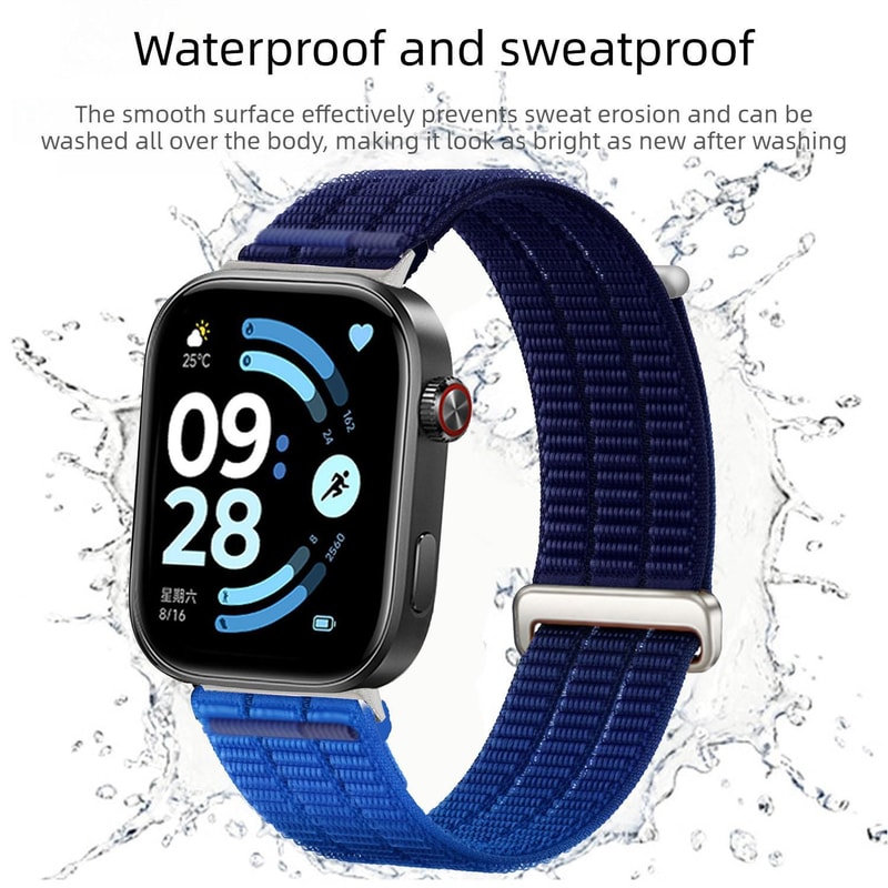 Breathable Nylon Loop Watch Band for Redmi Watch and Xiaomi Band Pro Adjustable Sport Strap