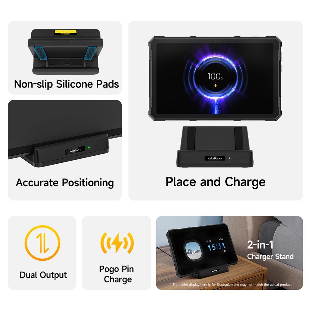 AirCooled Wireless Charger Stand Fast Charging Dock For IPhone Android 7