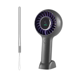 portable handheld fan with digital display rechargeable usb fan speed cooling fan