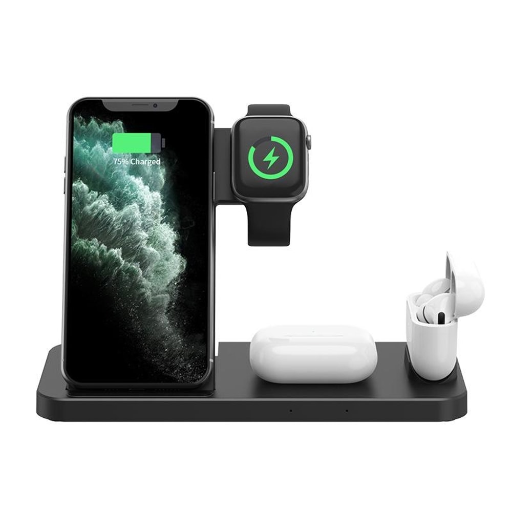 X3 Magnetic 3-in-1 Wireless Charging Station 15W Fast Charger for iPhone Apple Watch AirPods