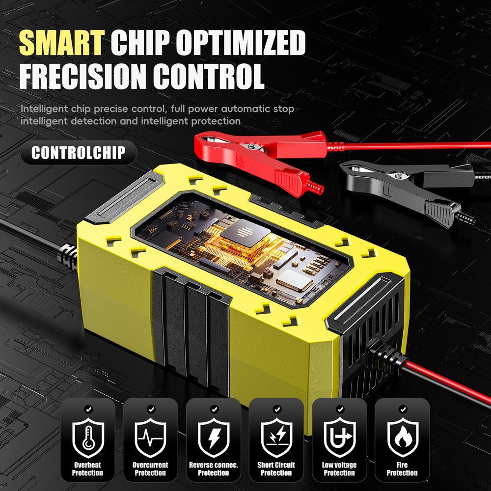 Smart Car Battery Charger 6A Auto Repair Maintainer For Cars Motorcycles 11