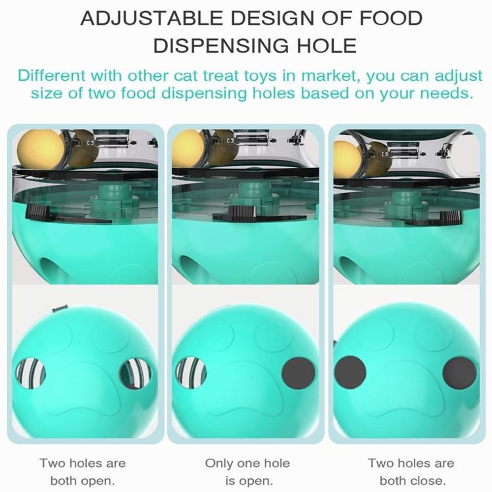 Interactive Cat Treat Dispensing Ball Toy Slow Feeder Puzzle Tumbler For Active Cats 5