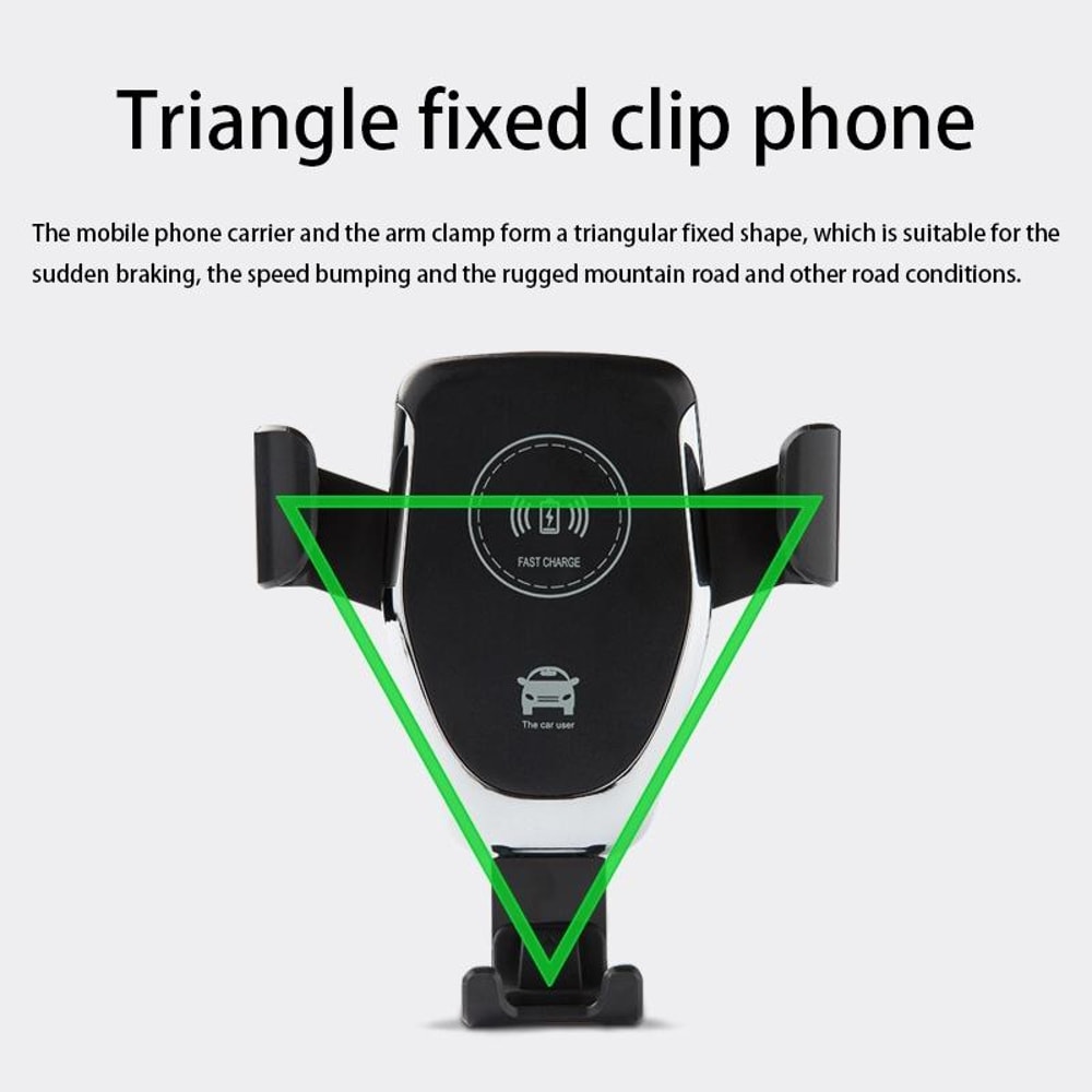 18W Wireless Car Charger Mount With Air Vent Clip And Qi Fast Charging Holder 1