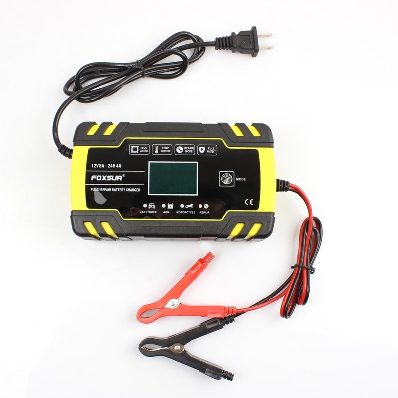 Smart Automatic Battery Charger for Car Motorcycle Truck AGM Charger