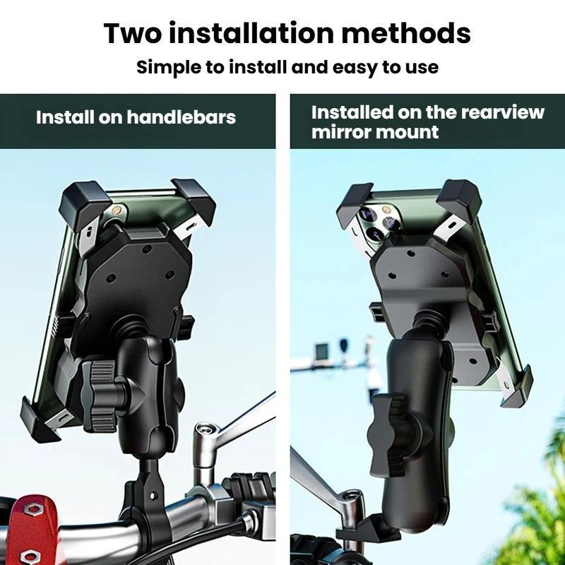 Motorcycle Phone Mount Elevated Bike Navigation Holder 11