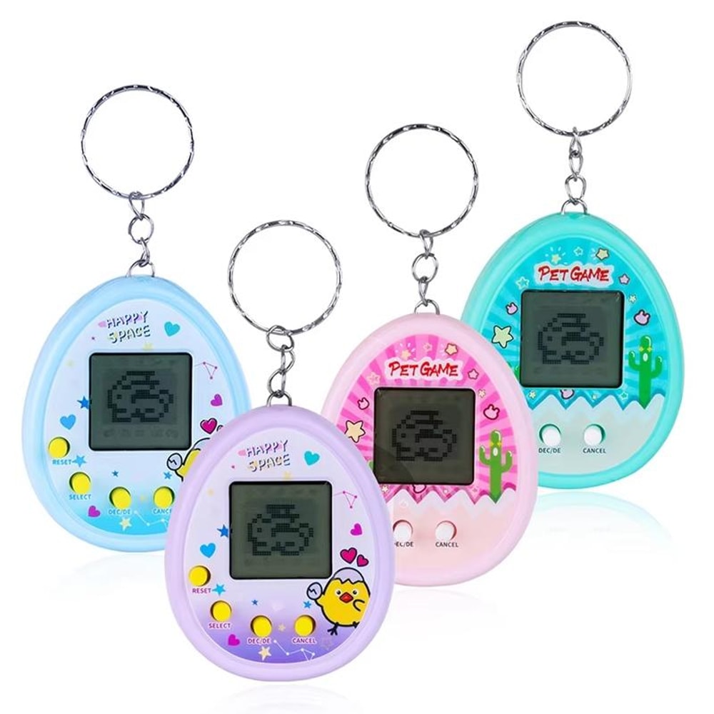Retro Virtual Pet Keychain Game Toy Digital Tamagotchi Style Portable Pet Simulator 3