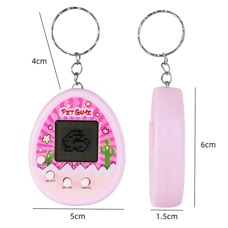 Retro Virtual Pet Keychain Game Toy Digital Tamagotchi Style Portable Pet Simulator 5