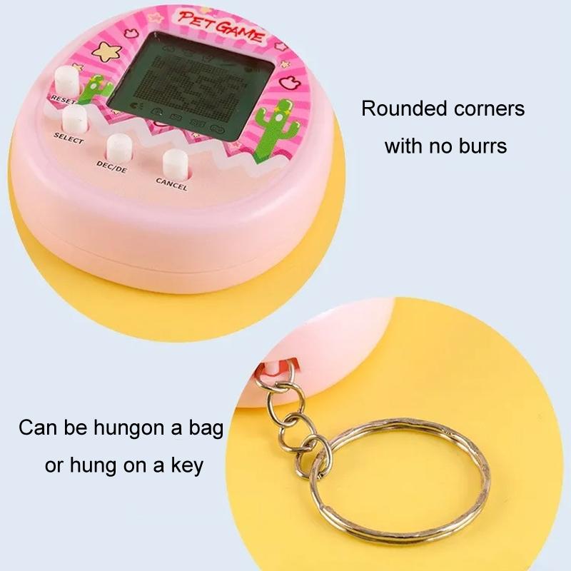 Retro Virtual Pet Keychain Game Toy Digital Tamagotchi Style Portable Pet Simulator 9