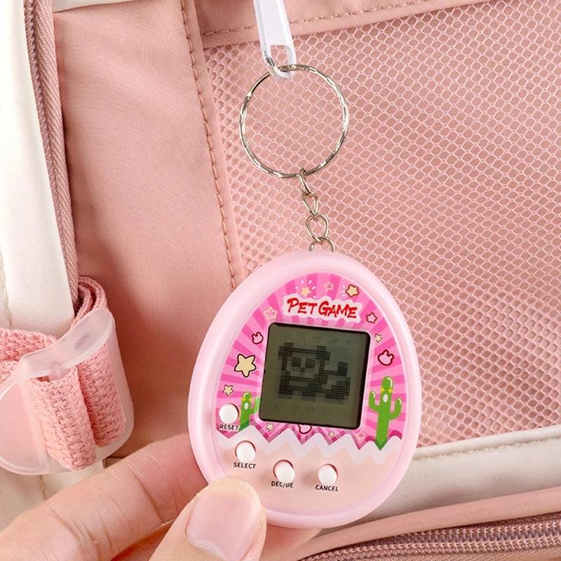 Retro Virtual Pet Keychain Game Toy Digital Tamagotchi Style Portable Pet Simulator 10