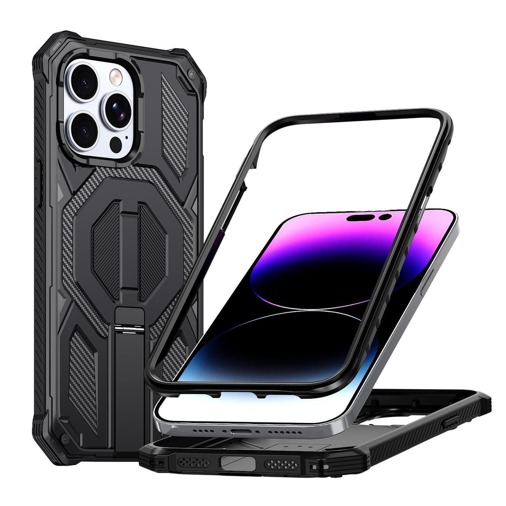 IPhone Magnetic Case With Hidden Stand Shockproof Protection 6