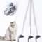 Interactive Hanging Cat Toy With Suction Cup And Adjustable Elastic Teaser Wand 3