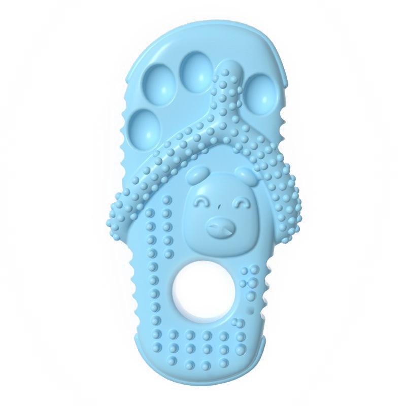 Durable Dog Chew Toy For Teeth Cleaning TPR Slipper Bite Toy 7