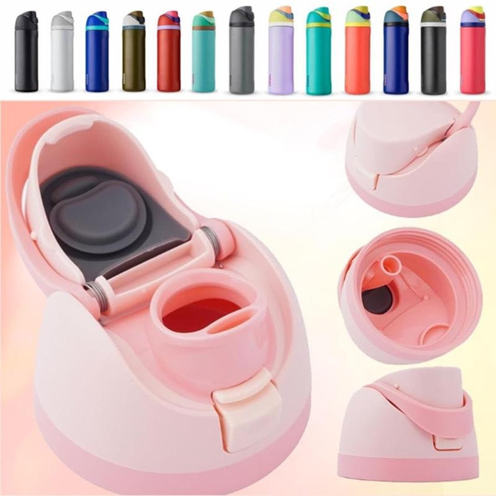 LeakProof Replacement Lid For Owala FreeSip Bottle OneButton Open Cap With Carry Loop 1
