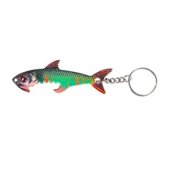 fish bottle opener keychain metal portable novelty bar tool