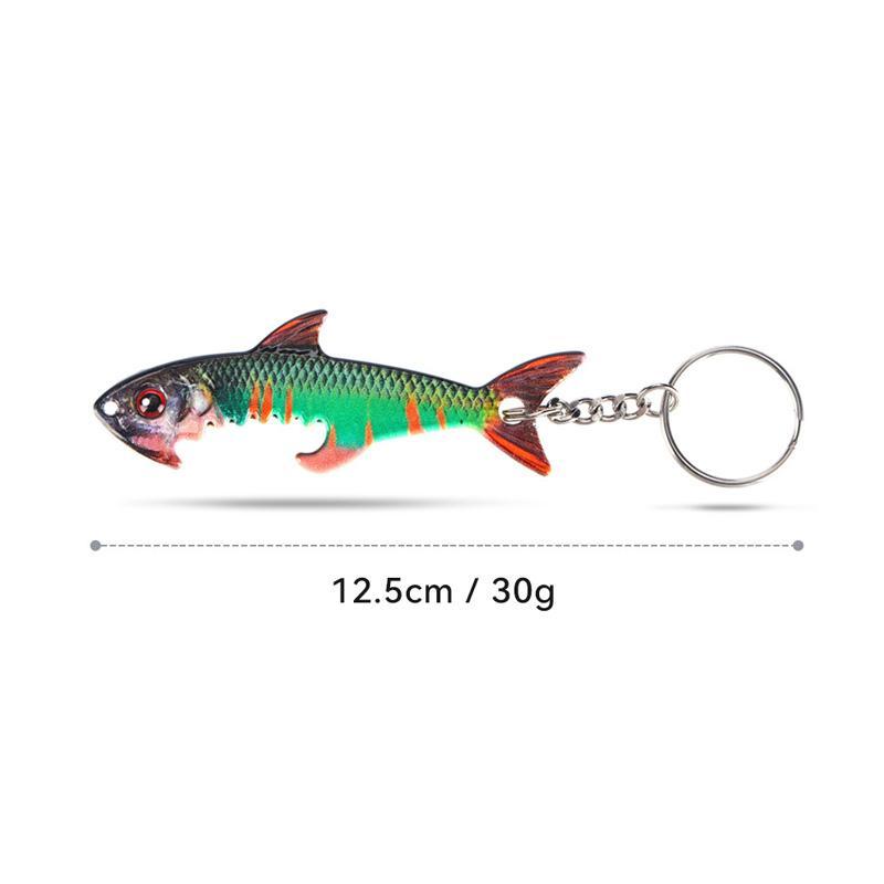 Fish Bottle Opener Keychain Metal Portable Novelty Bar Tool 7