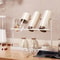 Double Tier Cup Rack Organizer with Drip Tray for Kitchen Counter Storage