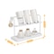 Double Tier Cup Rack Organizer with Drip Tray for Kitchen Counter Storage