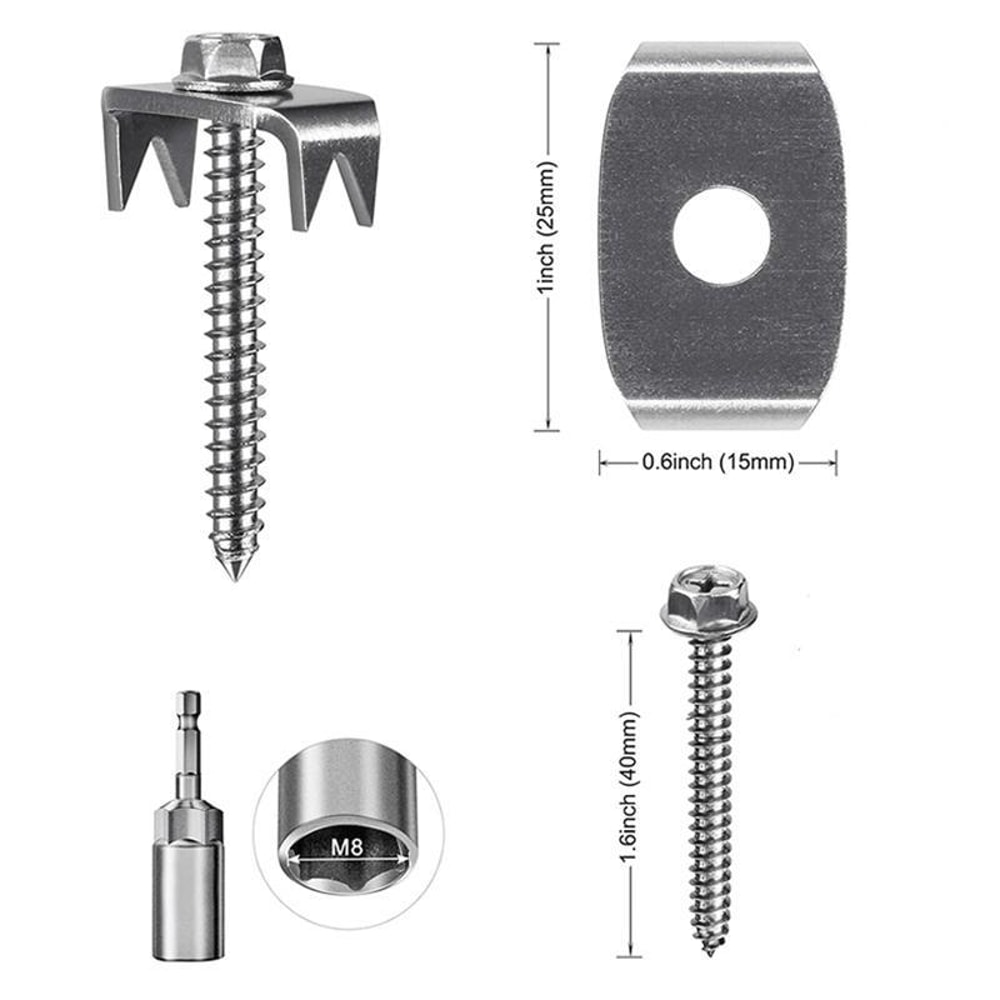 Reusable Fence Staples Kit Rustproof Metal Fasteners For Wire Fencing 1