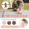 Interactive Cat Treat Dispenser Toy Self Balancing Cat Puzzle Feeder With Teaser Stick 6