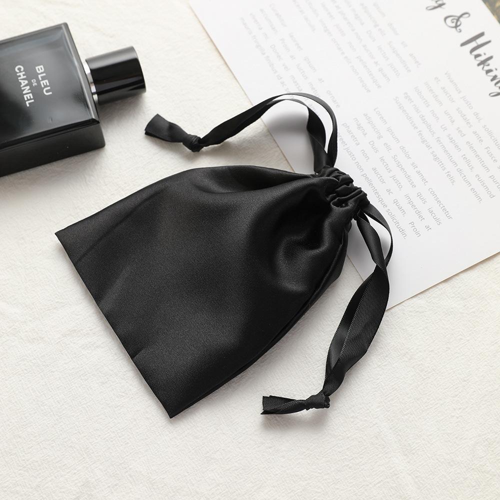 Luxury Faux Silk Satin Jewelry Pouch Drawstring Gift Bags Reusable Storage 5