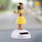 Solar Powered Dancing Hula Girl Dashboard Ornament Cute Bobble Head Car Decoration 0