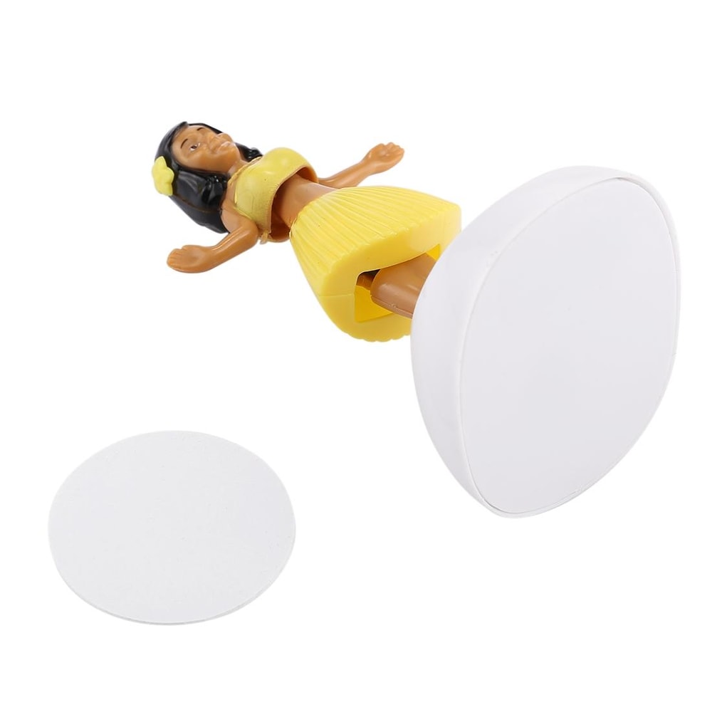 Solar Powered Dancing Hula Girl Dashboard Ornament Cute Bobble Head Car Decoration 6