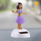 Solar Powered Dancing Hula Girl Dashboard Ornament Cute Bobble Head Car Decoration 8