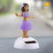 Solar Powered Dancing Hula Girl Dashboard Ornament Cute Bobble Head Car Decoration 8