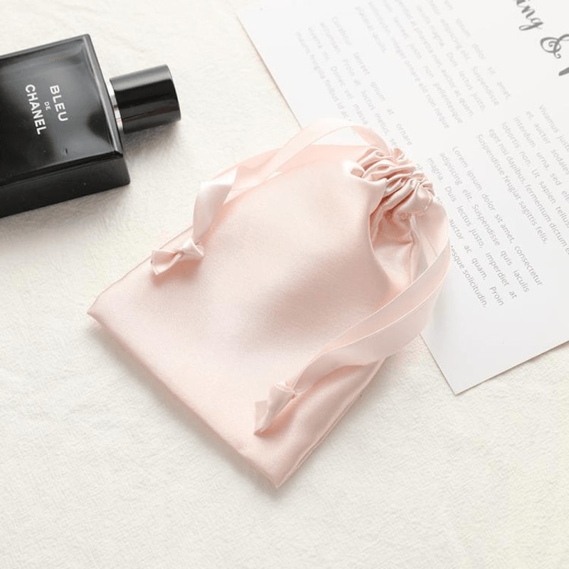 Luxury Faux Silk Satin Jewelry Pouch Drawstring Gift Bags Reusable Storage 14