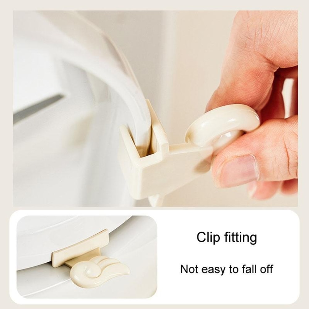 No Touch Toilet Lid Lifter Hygienic Bathroom Seat Handle Tool Silver 2