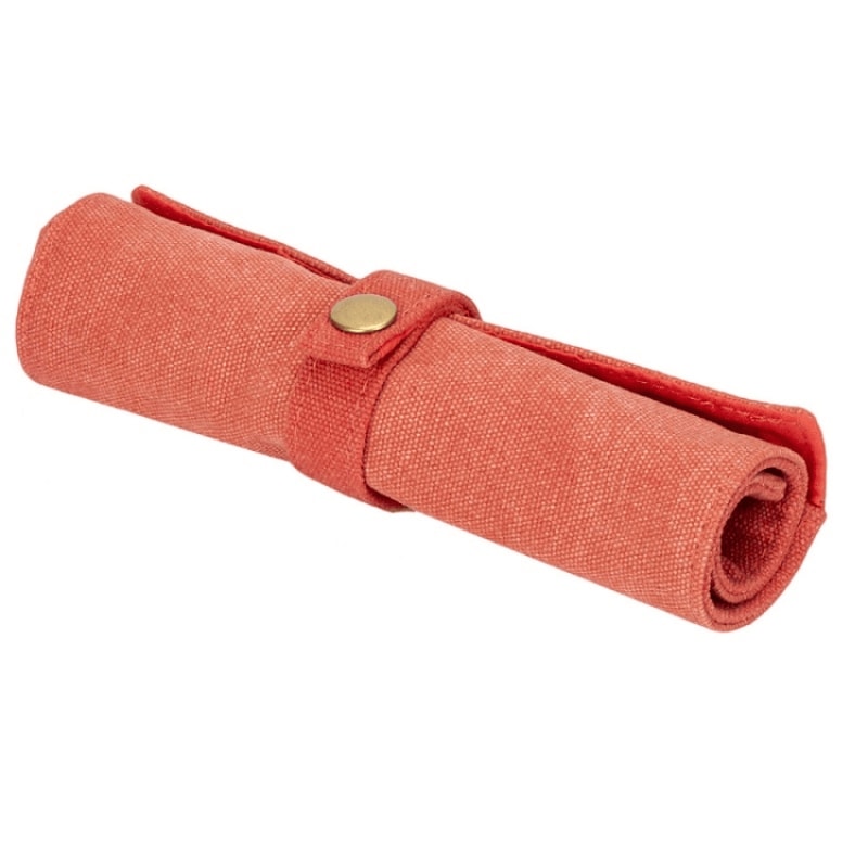 Compact Travel Watch Organizer Roll Durable Watch Storage Bag For 5 Watches Straps 7