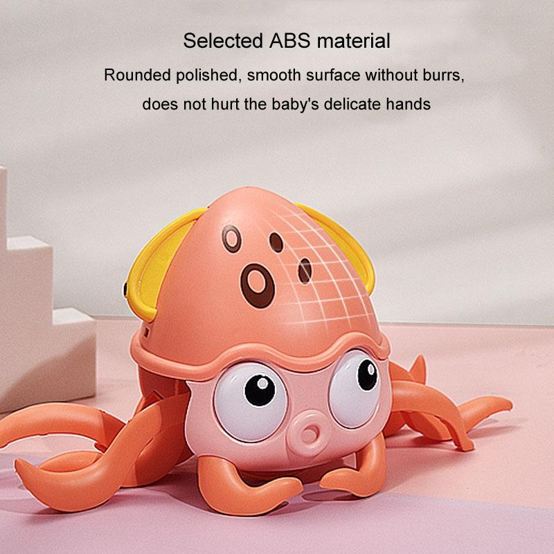Children Electrical Sensor Octopus Toy Automatic Obstacle Avoidance Sound Light Crawling Quirky Toy 5