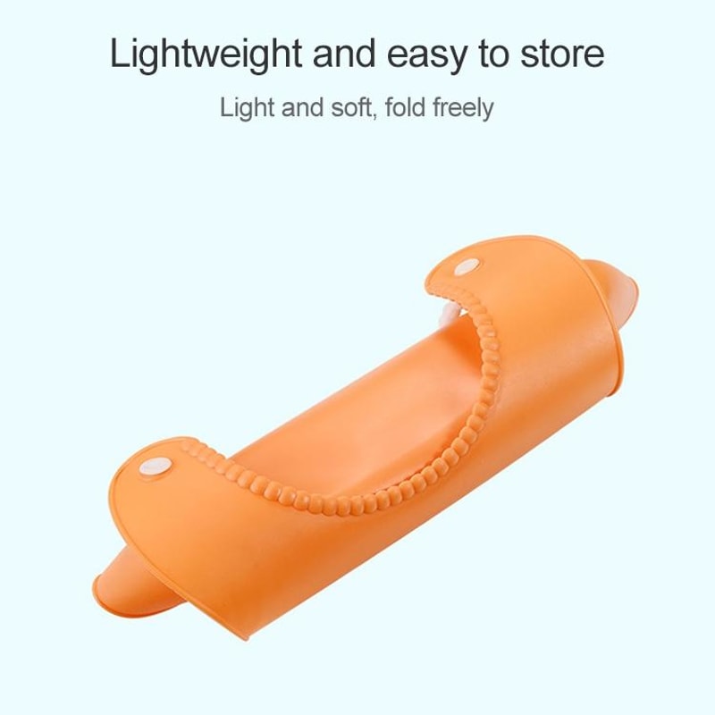 Waterproof Silicone Baby Bib With Food Catcher Roll Up Feeding Apron For Infants Toddlers 4