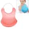 Waterproof Silicone Baby Bib with Food Catcher Roll Up Feeding Apron for Infants & Toddlers