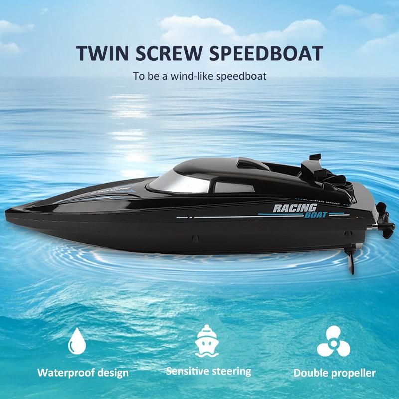 High Speed Kids RC Boat Toy With Remote Control Waterproof Racing Boat For Pool And Lake Fun 2