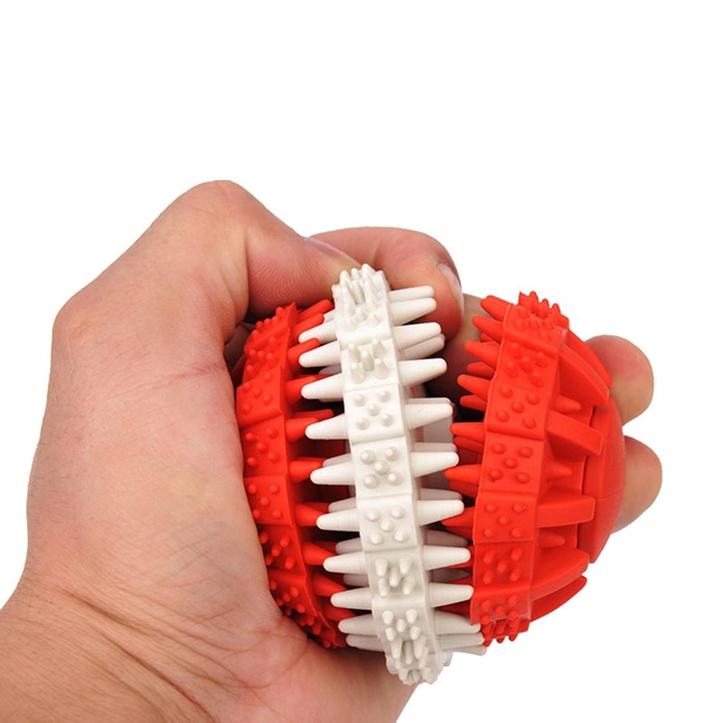 Interactive Dog Chew Ball For Teeth Cleaning Treat Dispensing Toy 3