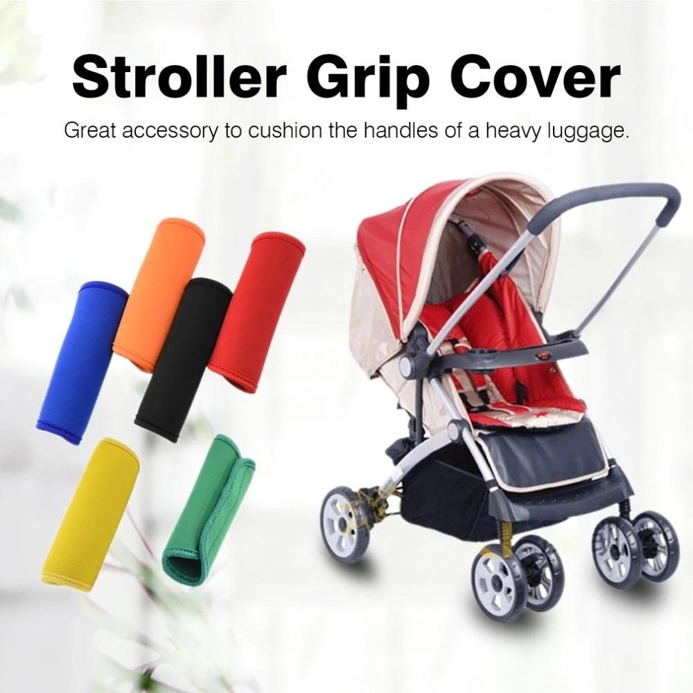 2 PCS Comfortable Neoprene Luggage Handle Wrap Grip Baby Universal Stroller Grip Protective Cover F